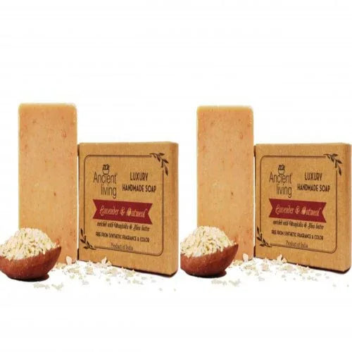 Lavender & Oatmeal Luxury Handmade Soap - 50 gm(pack of 2) - Orgoshops