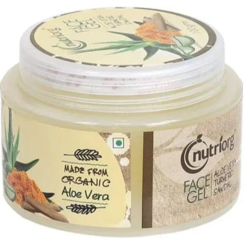 Nutriorg Aloevera Face Gel sandal Turmeric - 100g ( Pack of 2 ) - Orgoshops