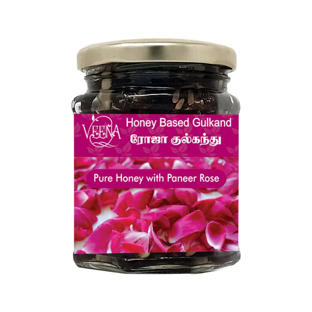 Veena Honey Based Rose Gulkand - 220 g - Orgoshops