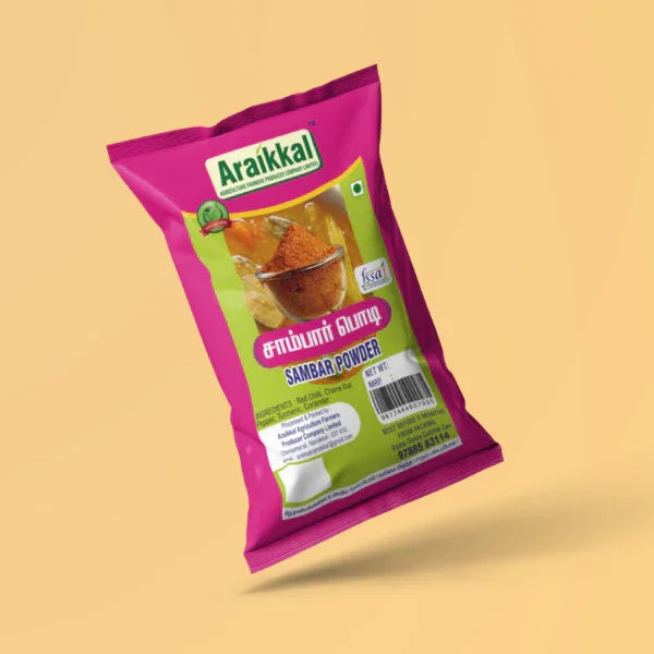 Araikkal Sambar Powder / Sambar Podi - 100 g ( Pack of 2 ) - Orgoshops