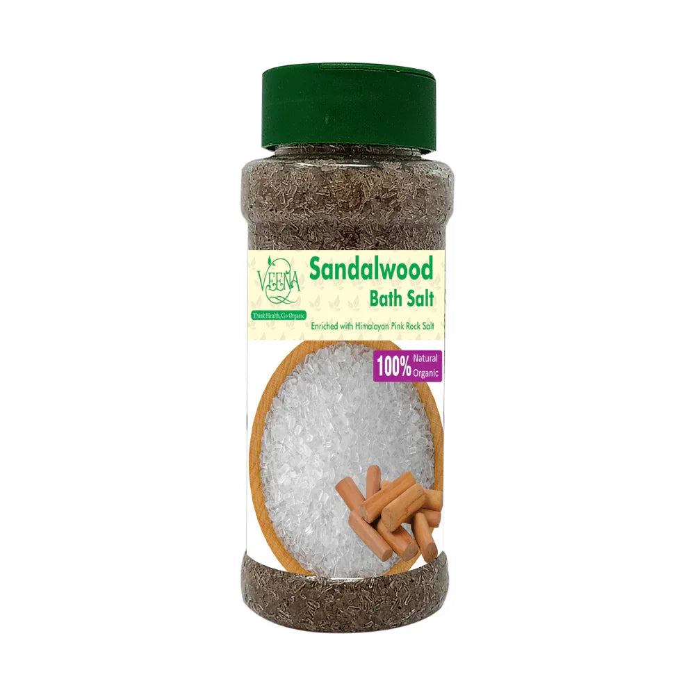 Veena Sandalwood Epsom Bath Salt - 200g - Orgoshops