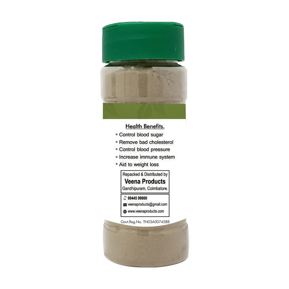 Veena Stevia Seeni Thulshi Green Powder - 60g ( Pack of 2 ) - Orgoshops