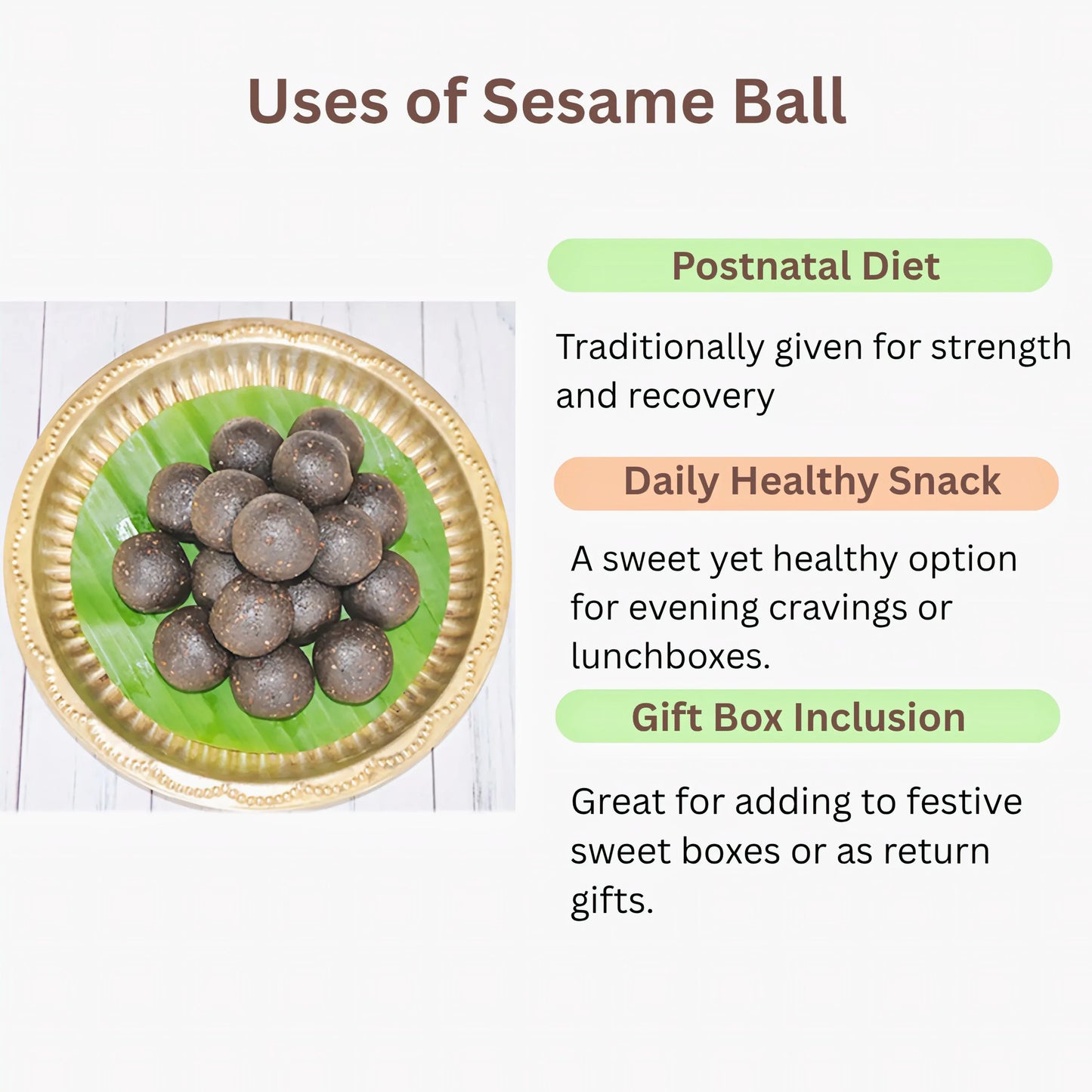 Muppatan Sesame Ball / Ellu Urundai - Orgoshops