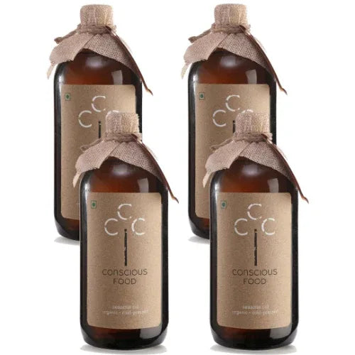 Sesame Oil - Organic Cold Pressed Oil (Chekku Ghani) - 500ml - Orgoshops