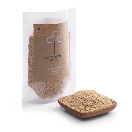 White Sesame (Til) Seeds - 100g - Orgoshops