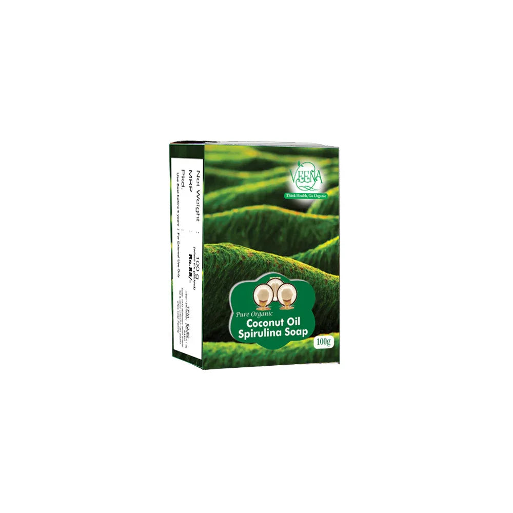 Veena Spirulina Soap - 100 g ( Pack of 3) - Orgoshops