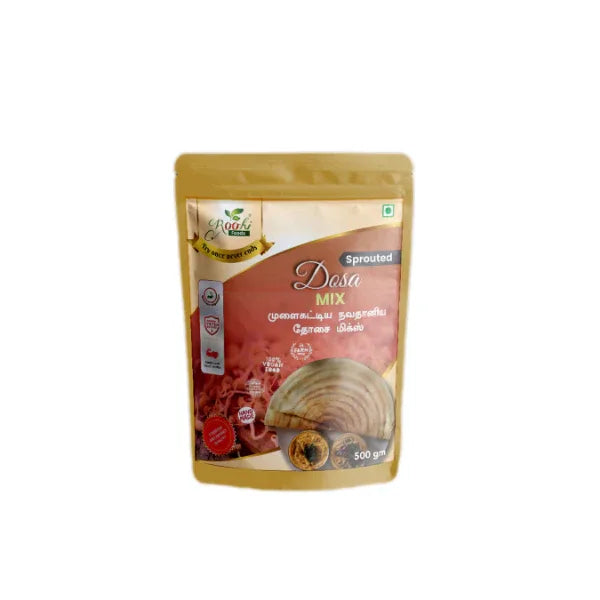 Roohi Sprouted Multigrain Dosa Mix / Mulaikattiya Navathaniya Mix - 500 gram - Orgoshops