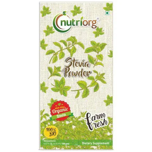 Nutriorg Certified Organic Stevia Powder - 150g - Orgoshops