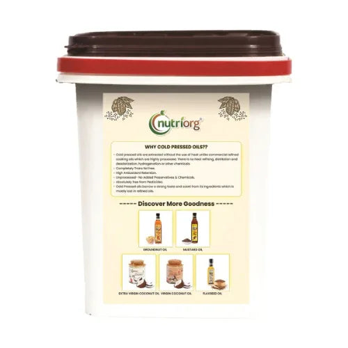 Nutriorgo Certified Organic Sesame - Oil 5ltr - Orgoshops