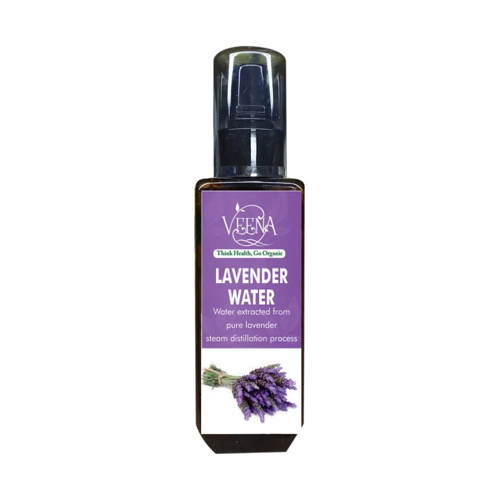 Veena Lavender Distilled Face Water - 100ml - Orgoshops