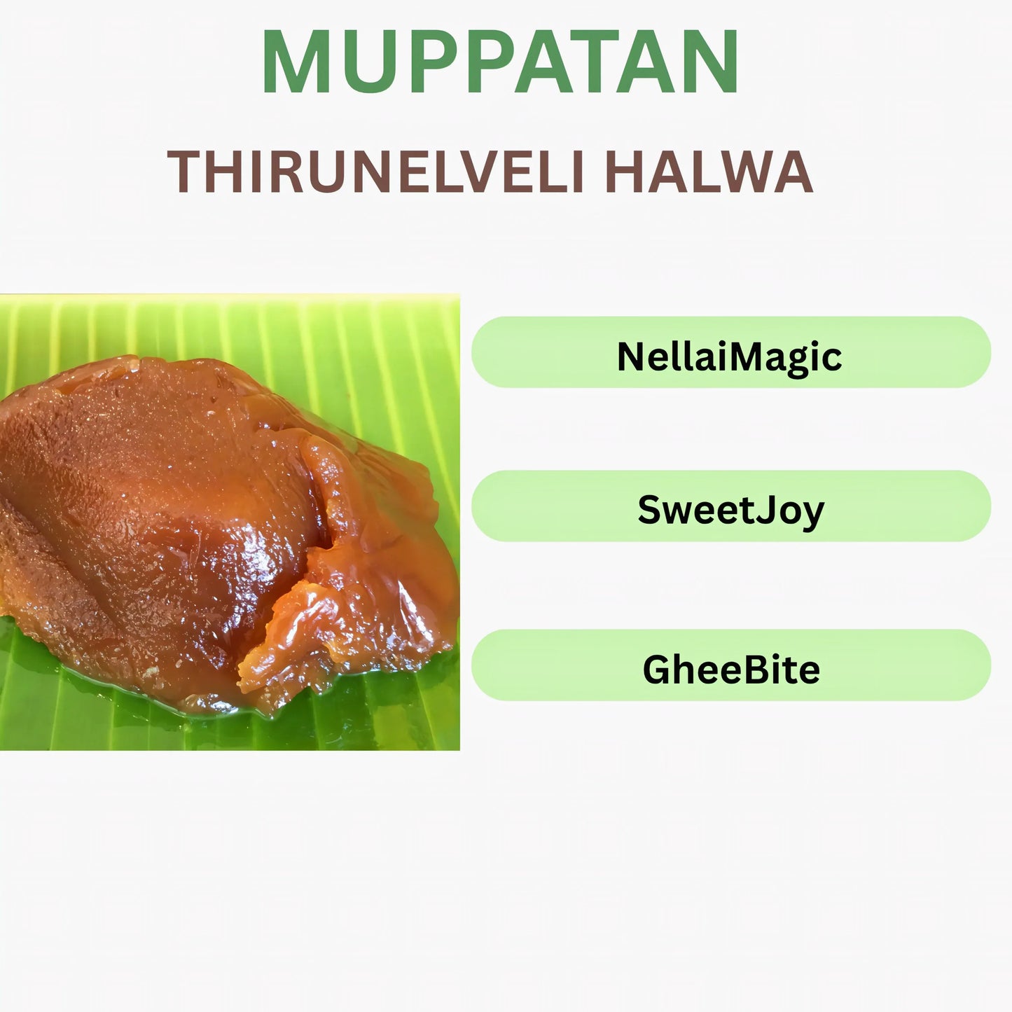 Muppatan Thirunelveli Halwa - 100g - Orgoshops