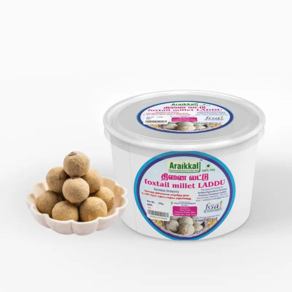Araikkal Foxtail Millet Laddu / Thinai Laddu - 12 Pcs (Pack of 2)