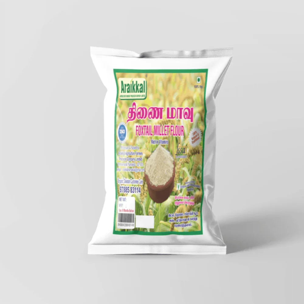 Araikkal Foxtail Millet Flour / Thinai Maavu - 500 g ( Pack of 2 ) - Orgoshops