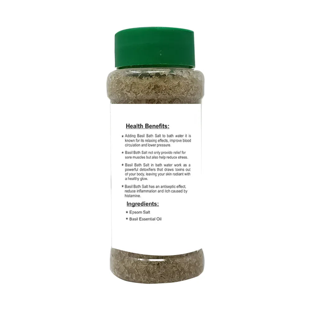 Veena Thulasi | Basil Epsom Bath Salt - 200g - Orgoshops