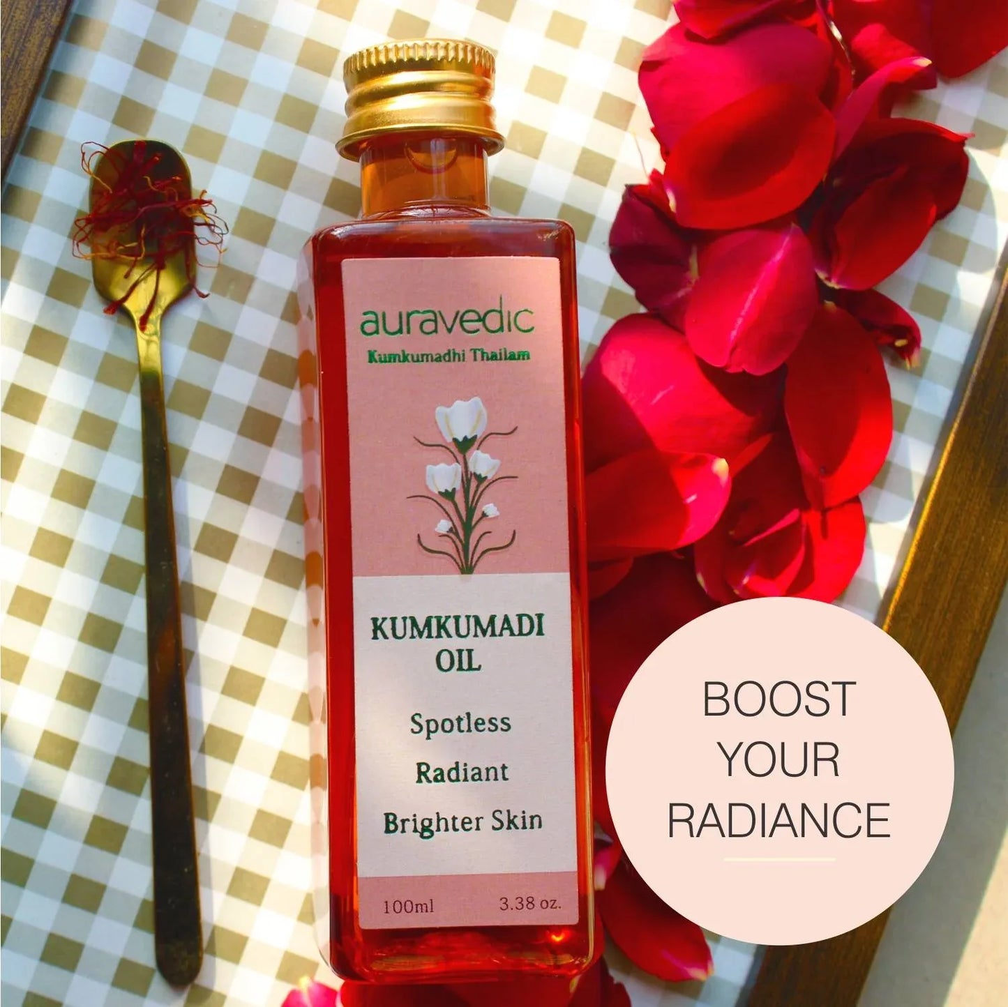Auravedic Kumkumadi Oil, 100 Ml - Orgoshops