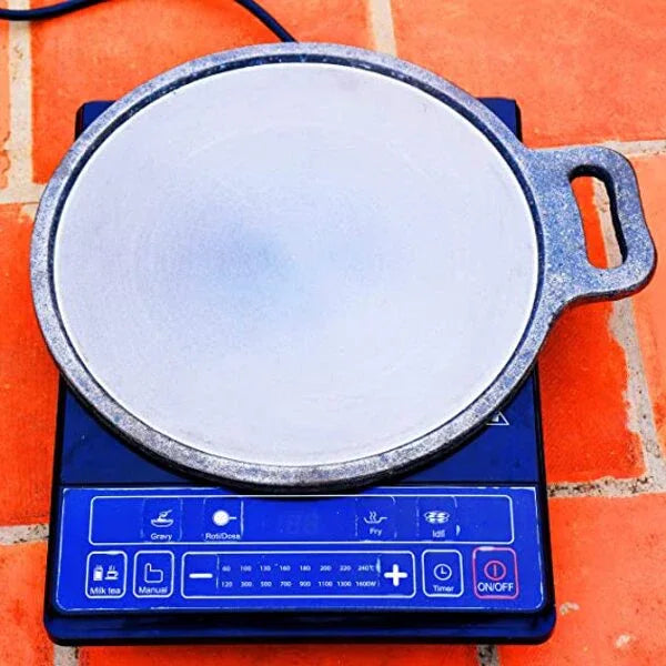 Nakshathra Cast Iron Preseasoned Tawa / Dosa / Roti / Pizza Pan - Orgoshops