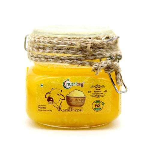 Nutriorg A2 Rich Cow Ghee - 500 ml - Orgoshops