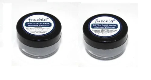 Fuschia Detox Face Mask - Activated Charcoal-15g(PACK OF 2) - Orgoshops
