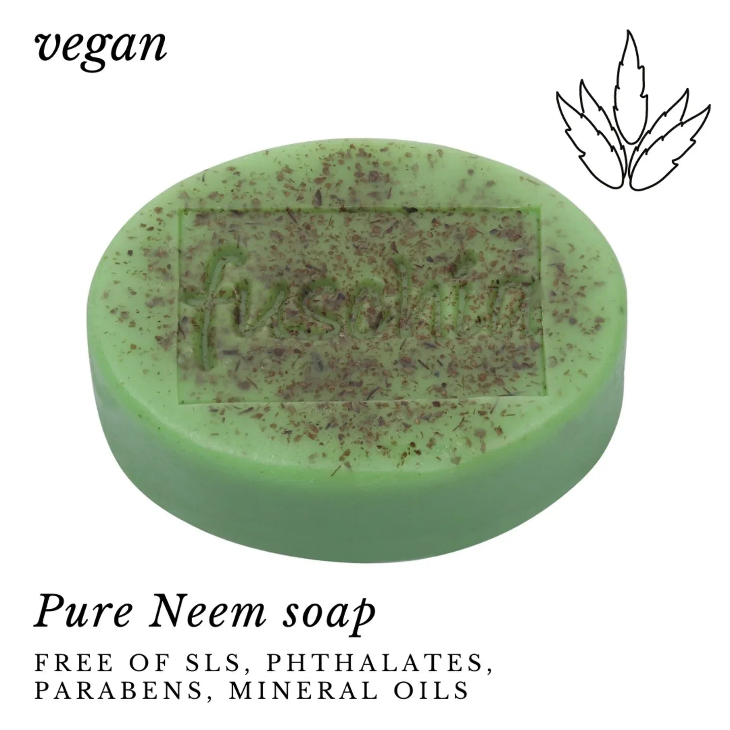 Fuschia - Pure Neem Natural Handmade Herbal Soap - 100g - Orgoshops
