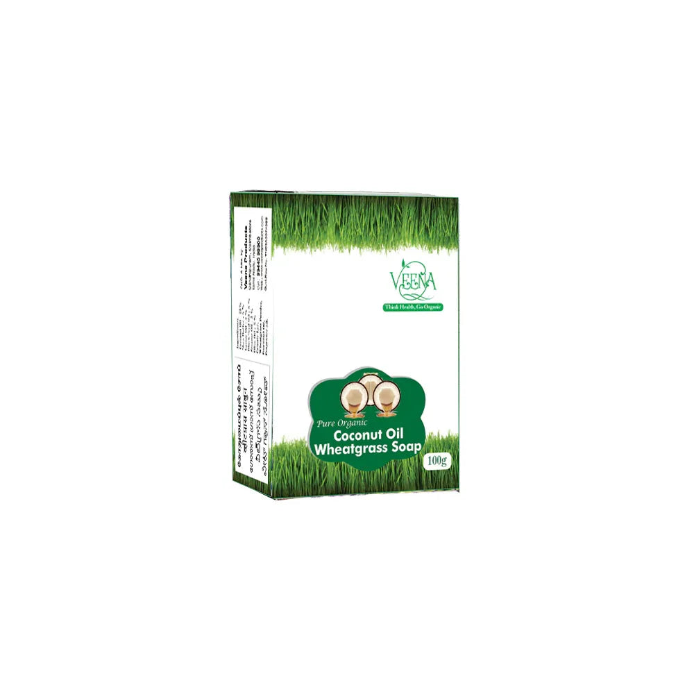 Veena Wheatgrass Soap - 100 g ( Pack of 2 ) - Orgoshops