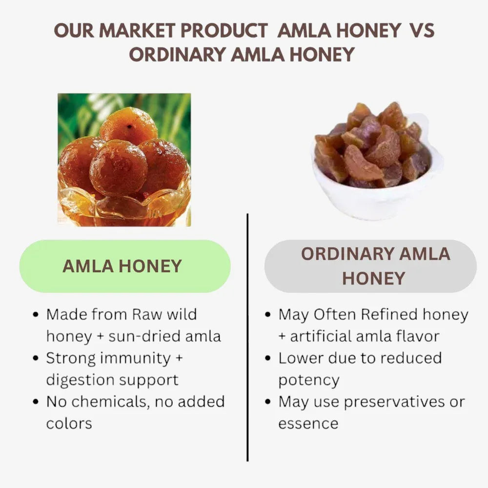 Thaiman Organic Amla Honey / Honey / Amla - 4 Pieces - Orgoshops