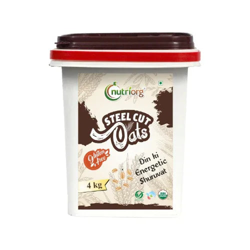Nutriorg Certified Organic Steelcut Oats - 4kg - Orgoshops