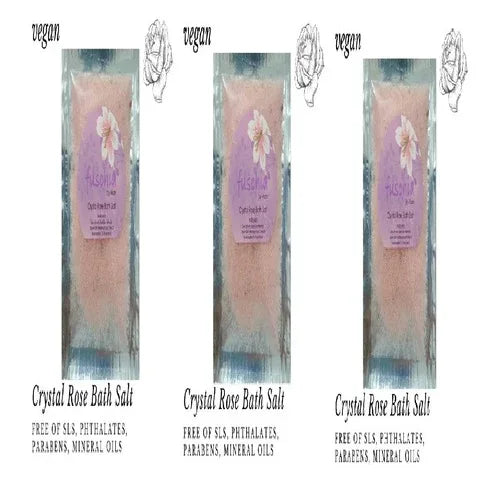 Fuschia - Crystal Rose Bath salt - 15 gms-(pack of 3) - Orgoshops
