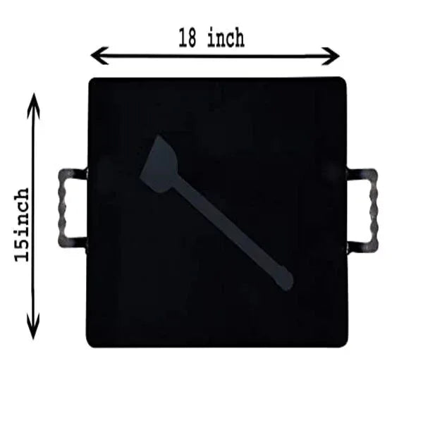Nakshathra Iron Rectangular Pure Iron Dosa Tawa - Orgoshops