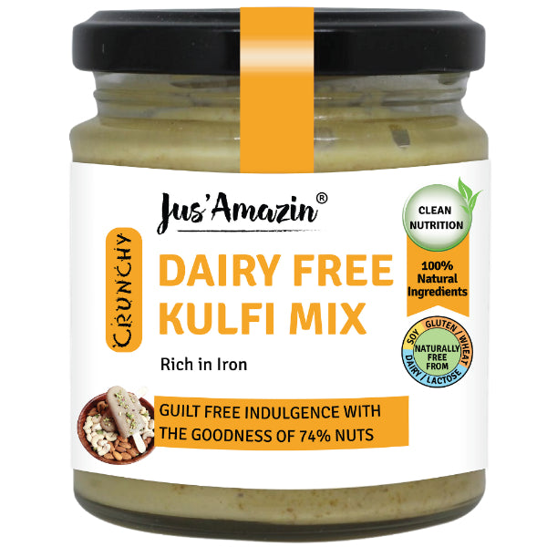 Jus Amazin Dairy-Free Kulfi Mix (200g) | Only 5 Ingredients, 100% Natural | Clean Nutrition