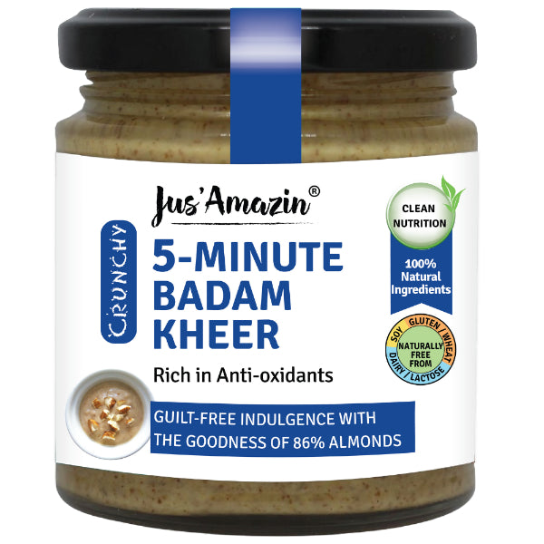 Jus Amazin 5-Minute Badam Kheer (200g) | Only 4 Ingredients, 100% Natural