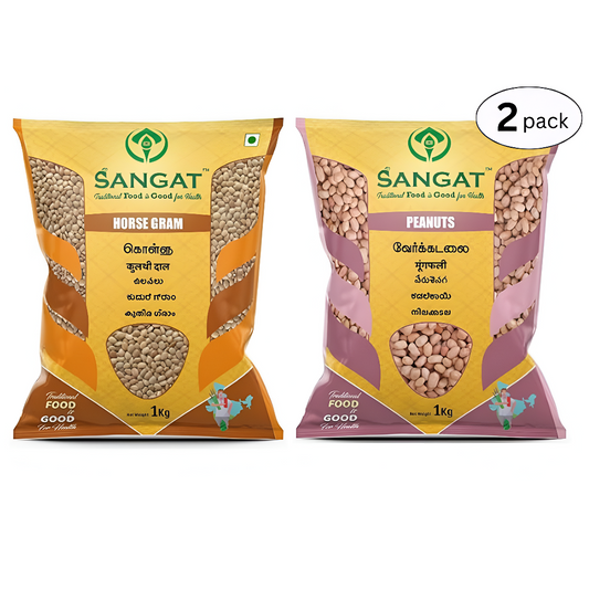 Sangat Horse Gram With Peanuts Each - 1 kg (Pack of 2)