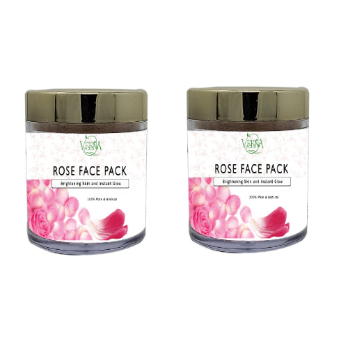 Veena Products Rose Face Pack Powder - 40g ( pack of 2 )