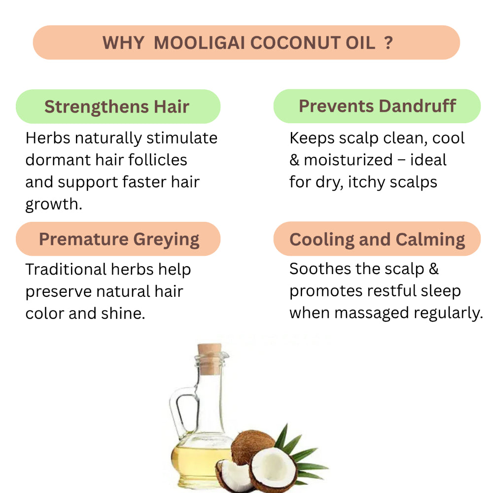 Thaiman Organic Mooligai Coconut Oil / Oil / Mooligai Oil / Coconut Oil - 200 ml
