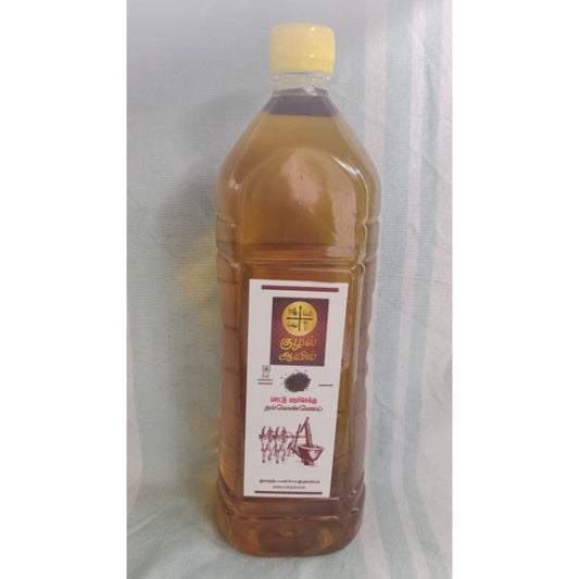 Kuzhal Oil : Gingelly Oil / Edible Gingelly Oil For Cooking - 1 litre