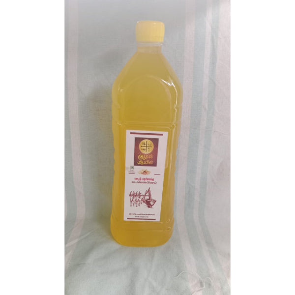 Kuzhal Oil : Groundnut Oil / Edible Groundnut Oil For Cooking - 1 litre