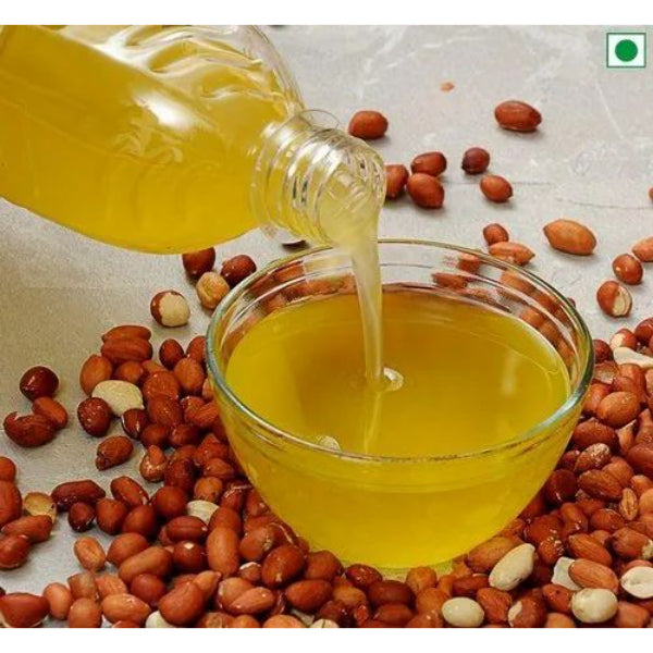 Kuzhal Oil : Groundnut Oil / Edible Groundnut Oil For Cooking - 1 litre