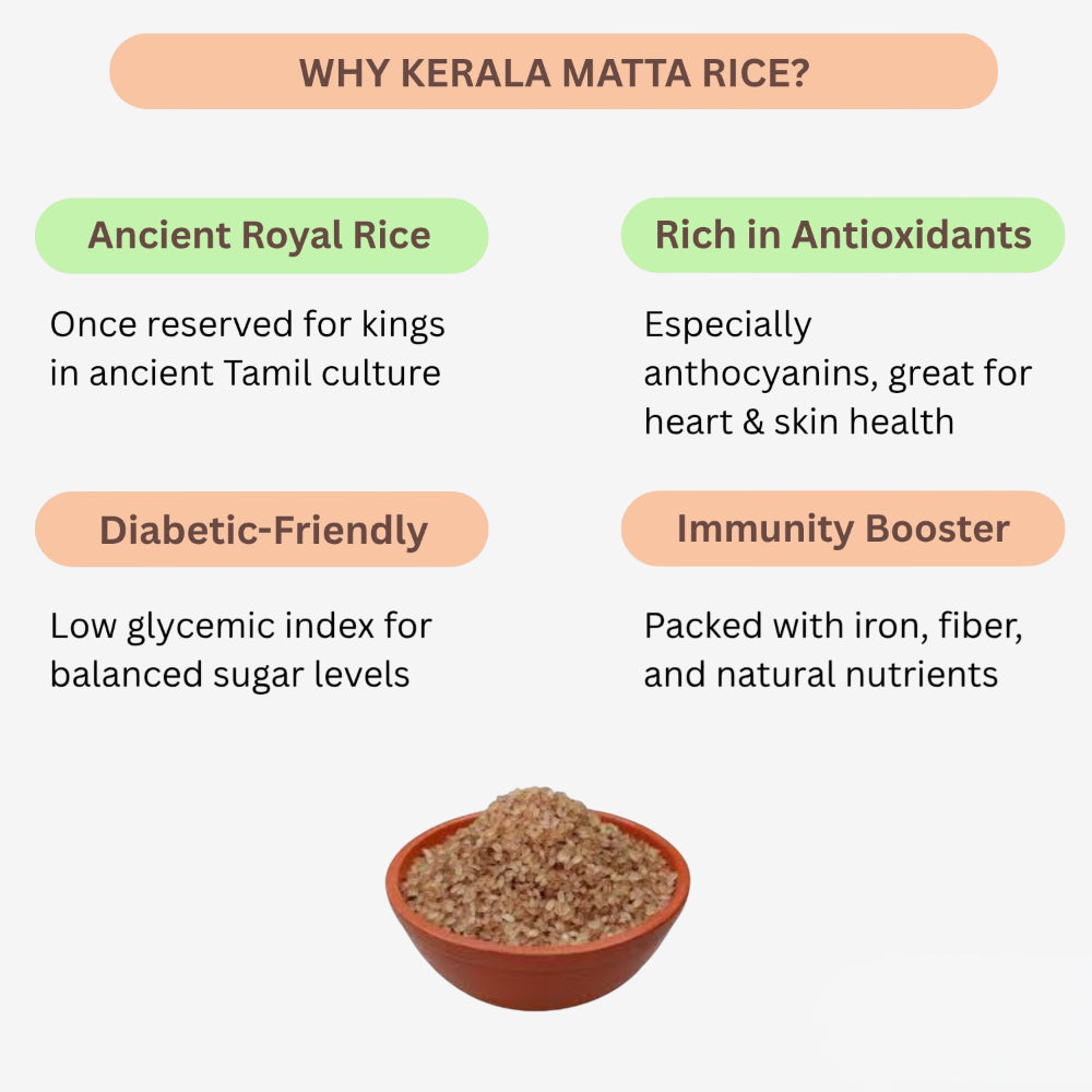 Pure Kerala Matta Rice / Orgo Grand
