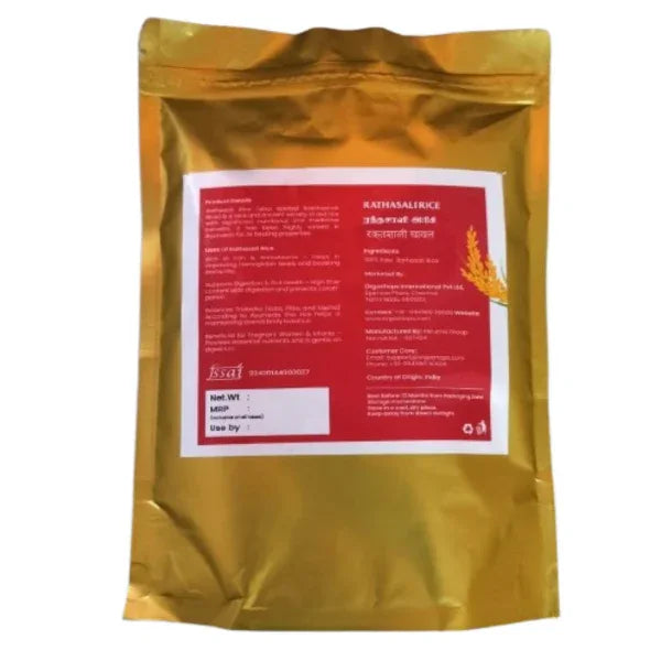 Rathasali Rice / Hand pounded Raw Red Rice Orgo Grand - Orgoshops