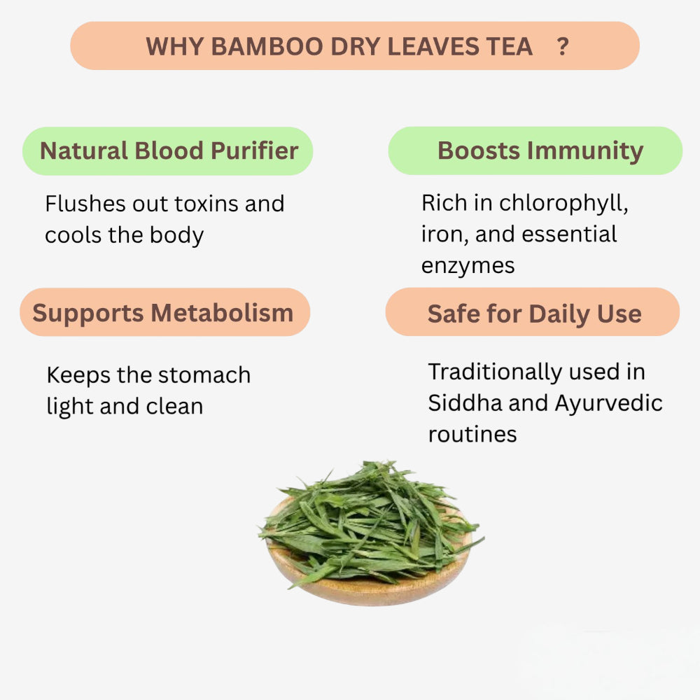 Oxygen Herbals Bamboo Dry Leaves Tea - 110 leaf
