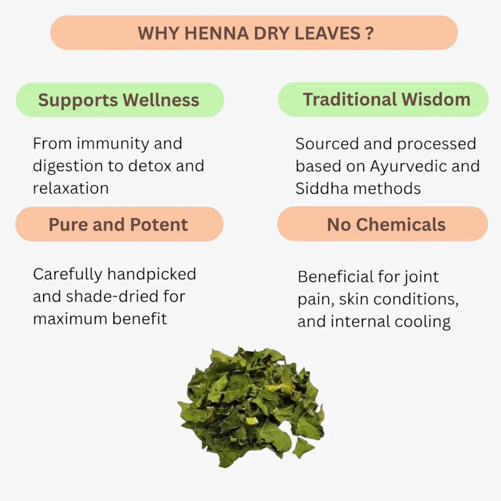 Oxygen Herbals Mehandi / Henna Dry Leaves - 130 g - Orgoshops