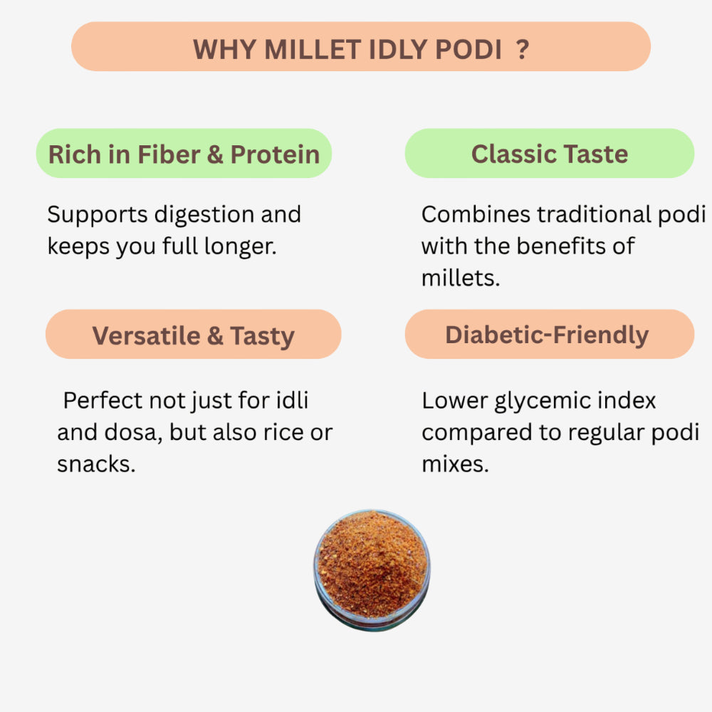 Aagaaram Millet Idly Podi - 100g ( Pack of 5 )