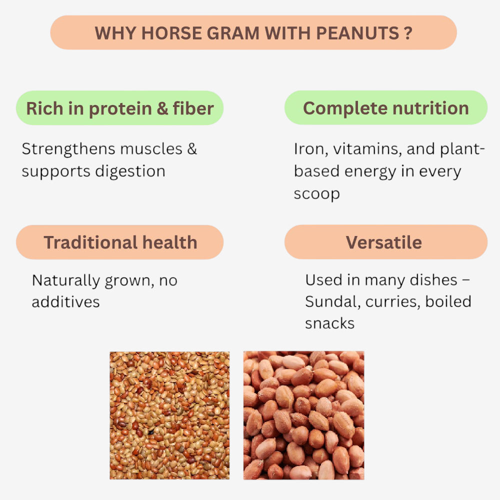Sangat Horse Gram With Peanuts Each - 1 kg (Pack of 2)