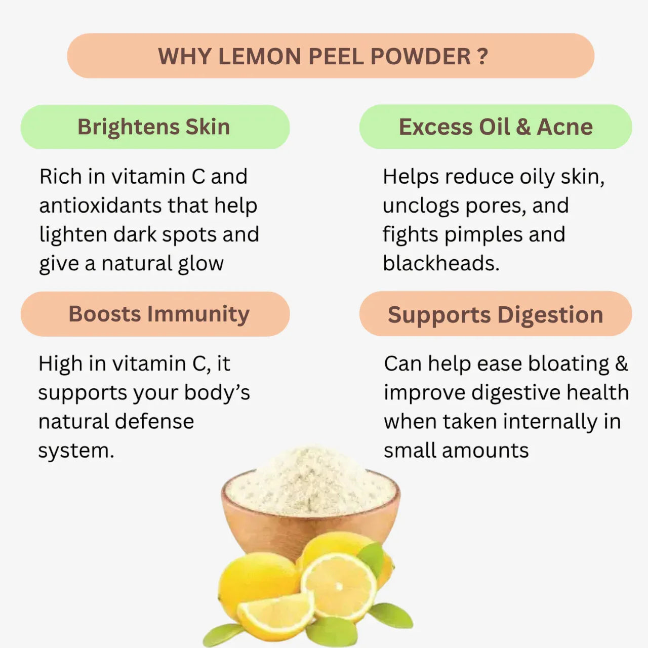 Nisarg Organic Farm Lemon Peel Powder - Orgoshops