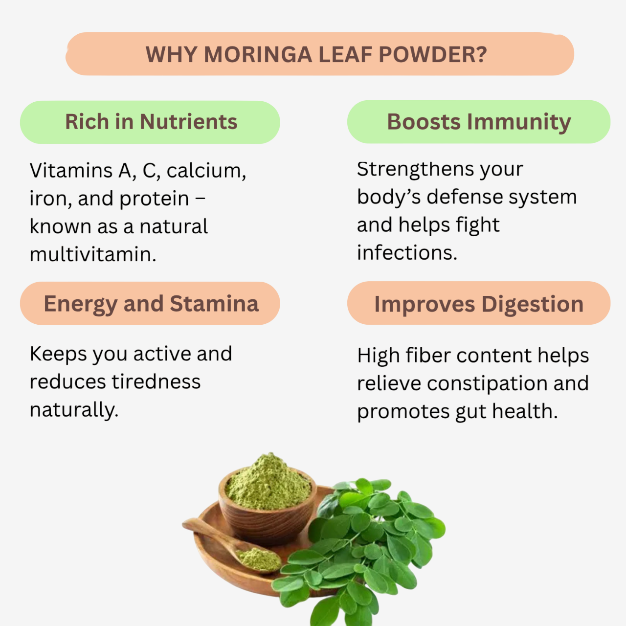 Nisarg Organic Moringa Drumstick Powder