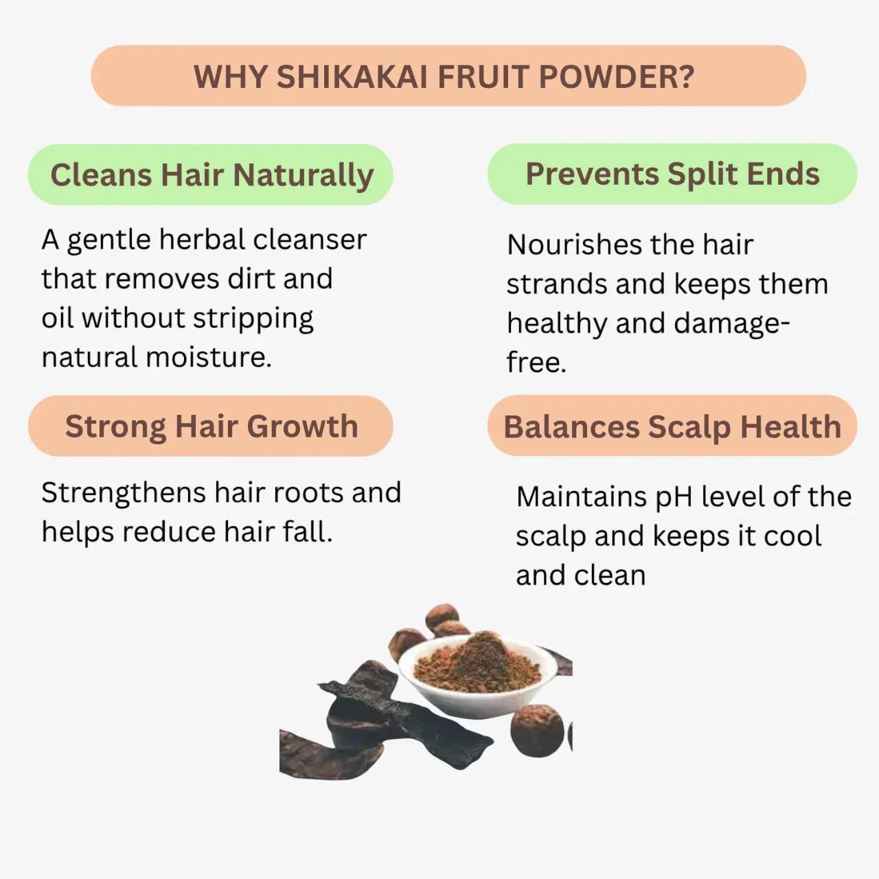 Nisarg Organic Farm Shikakai Fruit Powder - Orgoshops