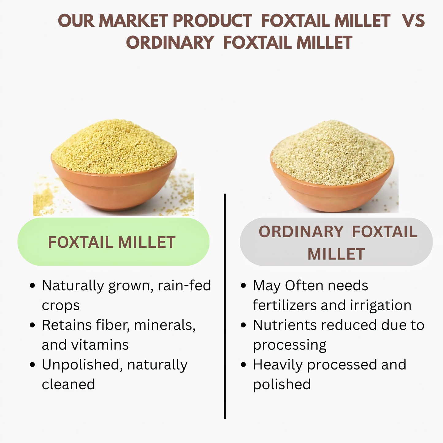 Thaiman Organic Thinai / Foxtail Millet / Millet - 1 kg