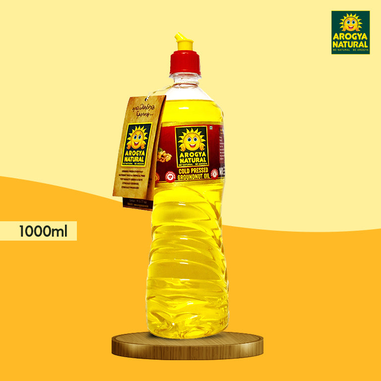 Arogya Natural Cold Pressed Groundnut Oil - 1 Litre