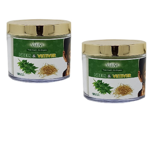 Veena Products Neem and Vetvier Face Pack - 50g ( pack of 2 )