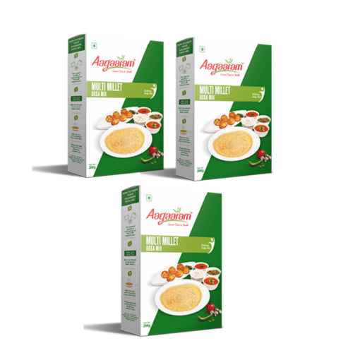 Aagaaram Multi Millet Dosa Mix - ( Pack of 3 )