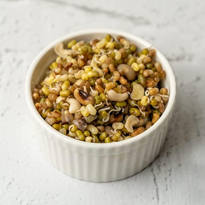Mix Sprouts with Moth Lobia - Pack of 4 380g - Orgoshops